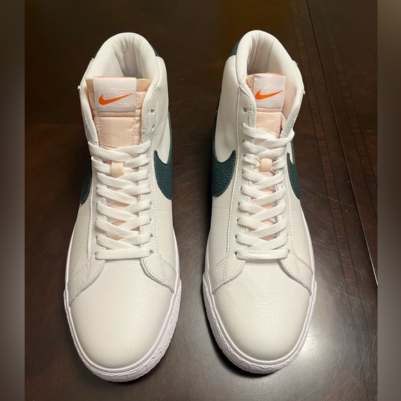 New Nike Blazer Mid ISO SB White Green Sneaker Shoes Size US 11 - Picture 7 of 14